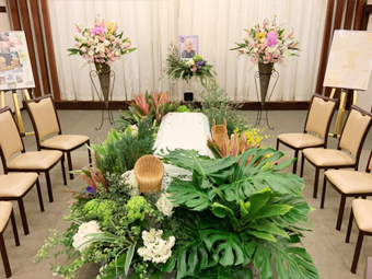 鶴ヶ島市のオリジナル葬施工例2
